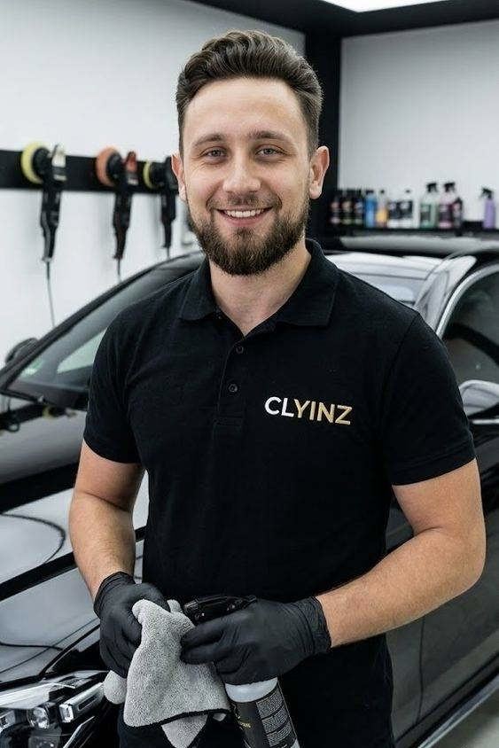 Alex Chuvatkin, founder of CLYINZ mobile car detailing in Pittsburgh, PA